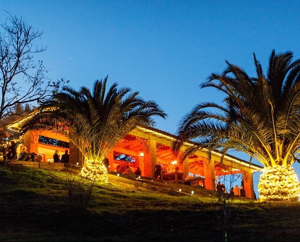 Panoramic view of the sanctuary grounds