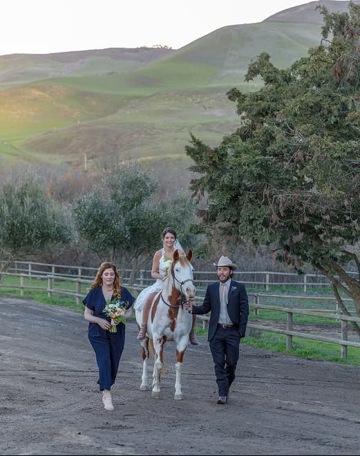 Wedding ceremony at the sanctuary